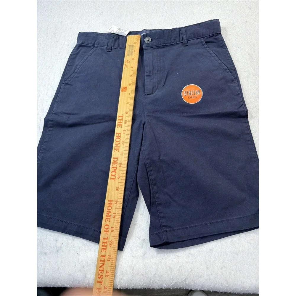 The Children's Place Navy Blue Uniform Stretch Chino Shorts‎ Boys Size 16 New